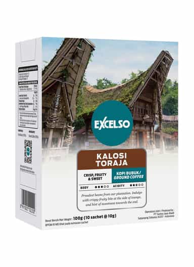 Excelso Kopi Bubuk Kalosi Toraja 10g Excelso Kopi Bubuk Kalosi Toraja 10g